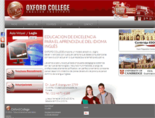 Tablet Screenshot of oxfordcollege.net