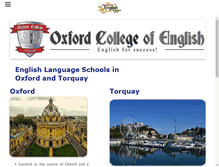 Tablet Screenshot of oxfordcollege.co.uk